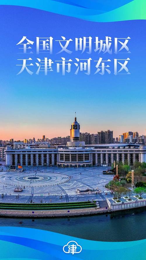 天津9個全國文明城區海報集